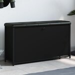 vidaXL Banc à chaussures avec tiroir rabattable noir 102x32x56 cm