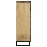 vidaXL Highboard 60x33.5x100 cm en bois massif de mangue