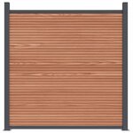 vidaXL Panneau de clôture marron 353x186 cm WPC