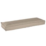 vidaXL Coussins de palettes pour banc 2 Pièces Taupe 120x40x8 cm en tissu Oxford