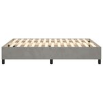 vidaXL Cadre de lit sans matelas gris clair 140x200 cm velours