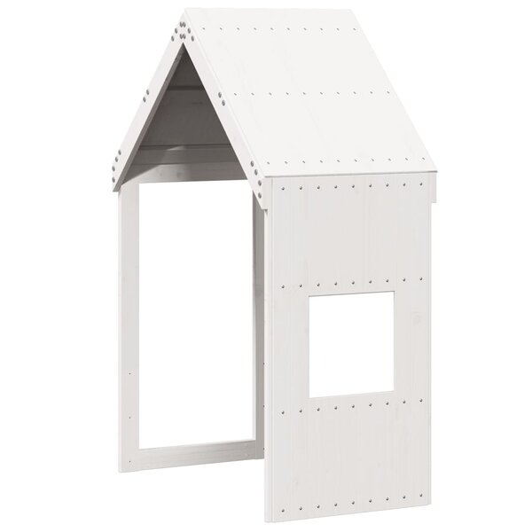 vidaXL Toit de lit pour enfants blanc 55x99x139 5cm bois de pin massif