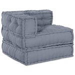 vidaXL Coussin 4 Pièces Gris 70 x 70 x 54 cm Polyester