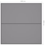 vidaXL Bâche d'extérieur 4x4 m Gris