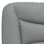vidaXL Cadre de lit sans matelas gris clair 90x190 cm tissu