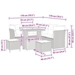 vidaXL Ensemble de canapés de jardin 8 pièces avec coussins en rotin synthétique beige et acacia