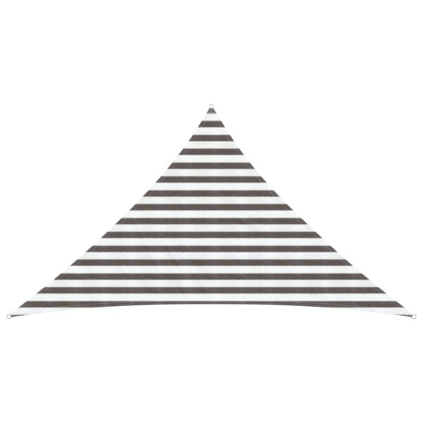 vidaXL Voile d'ombre Gris clair et blanc 2 5 x 2 5 x 3 5 m HDPE