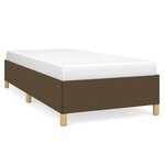 vidaXL Cadre de lit sans matelas marron foncé 90x200 cm tissu