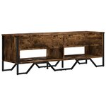 vidaXL Meuble TV chêne fumé 122x34x41 cm bois d'ingénierie