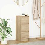vidaXL Buffet chêne sonoma 29 5x34x76 cm bois d'ingénierie