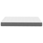 vidaXL Matelas de Lit avec matelas Gris clair 120 x 200 cm tissu