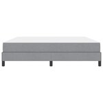 vidaXL Lit à ressorts avec matelas Gris clair 180 x 200 cm tissu