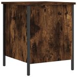 vidaXL Banc de rangement chêne fumé 40x42 5x50 cm bois d'ingénierie