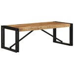 vidaXL Table basse 100x50x35 cm bois de manguier massif brut