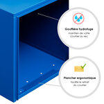 Boîte aux lettres soléa  2 portes bleu 5010 finition brillante