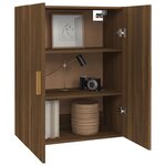 vidaXL Armoire murale suspendue Chêne marron 69 5x34x90 cm