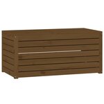 vidaXL Boîte de jardin marron miel 101x50 5x46 5 cm bois massif de pin