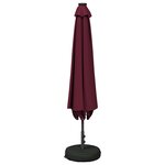 vidaXL Parasol de jardin avec lumières LED et base 300 x 300 cm