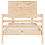 vidaXL Cadre de lit sans matelas bois massif