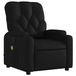 vidaXL Fauteuil de massage inclinable noir similicuir