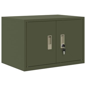 vidaXL Armoire de rangement Vert olive 60 x 40 x 40 cm Acier
