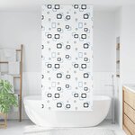 vidaXL Store enrouleur de douche 90x240 cm largeur du tissu 86 cm