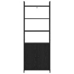 vidaXL Bibliothèque Chêne noir 60 x 24 x 161 cm Bois d'ingénierie