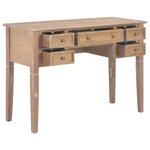 Bureau table meuble travail informatique marron 109 5 cm bois 0502120