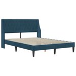 vidaXL Cadre de lit avec tête de lit Bleu 120 x 200 cm Velours