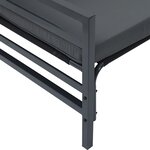 vidaXL Ensemble de canapé de jardin 8 Pièces Anthracite Acier