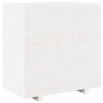 vidaXL Jardinière blanc 70x40x72 5 cm bois de pin massif