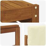 vidaXL Ensemble de canapés d'extérieur 7 pc Naturel et Crème