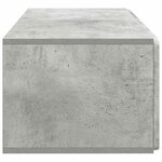 vidaXL Meuble TV mural 78 5 x 41 x 30 cm Gris béton Bois d'ingénierie
