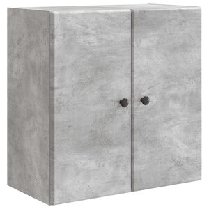 vidaXL Armoire Murale 59 x 31 x 60 cm Bois d'ingénierie Gris béton