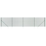 vidaXL Clôture en treillis métallique et piquet d'ancrage vert 1 4x10m