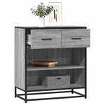 vidaXL Buffet sonoma gris 68x35x76 cm bois d'ingénierie