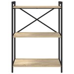 vidaXL Bibliothèque Chêne sonoma 60 x 30 x 83 cm Bois d'ingénierie
