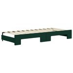 vidaXL Lit de jour avec gigogne et tiroirs sans matelas 80x200 cm