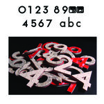 Numéro 5- Numéro adhésif pour boîtes aux lettres- Pierre véritable 50 mm  Albatre