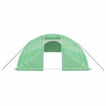 vidaXL Serre avec cadre en acier vert 56 m² 14x4x2 m