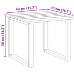 vidaXL Ensemble de tables de transat 3 pièces en bois d'acacia massif