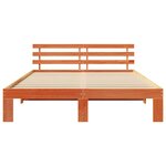 vidaXL Cadre de lit Marron 160 x 200 cm Bois de pin massif