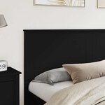 vidaXL Tête de lit Chêne noir 200 cm Bois d'ingénierie