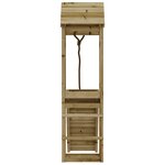 vidaXL Maisonnette de jeu avec mur d'escalade bois de pin imprégné