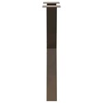 vidaXL Pieds de table à manger en forme de X  2 pièces  acier naturel  60 x (72-73) cm