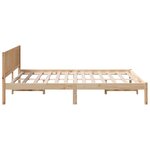 vidaXL Cadre de lit en bois de pin 140x200 Naturel Bois de pin