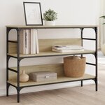 vidaXL Table console chêne sonoma 100x32x75 cm bois d'ingénierie