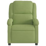 vidaXL Fauteuil inclinable vert clair velours