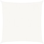 vidaXL Voile d'ombrage 160 g/m² Blanc 6x6 m PEHD