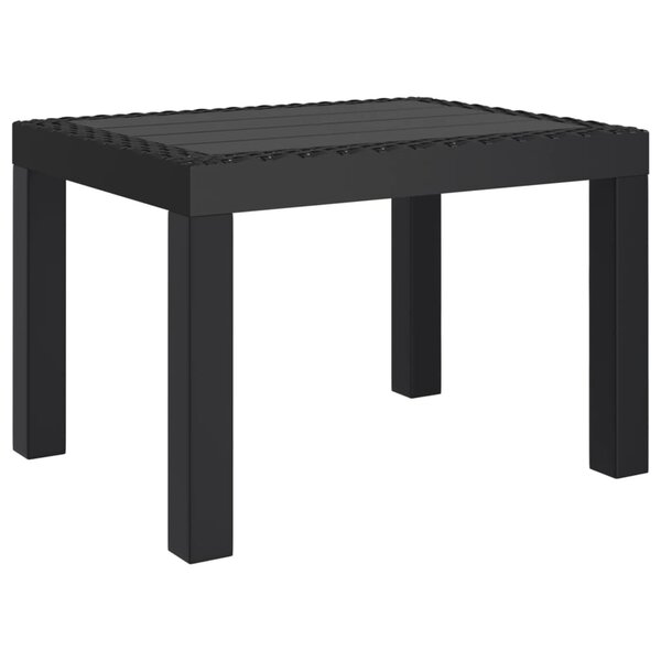 vidaXL Table de jardin anthracite 59x47x40 cm PP